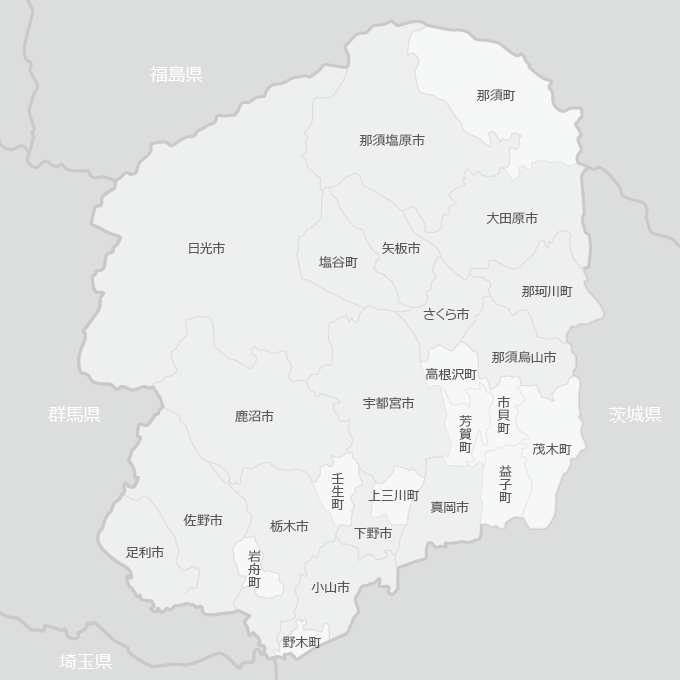 栃木県地図